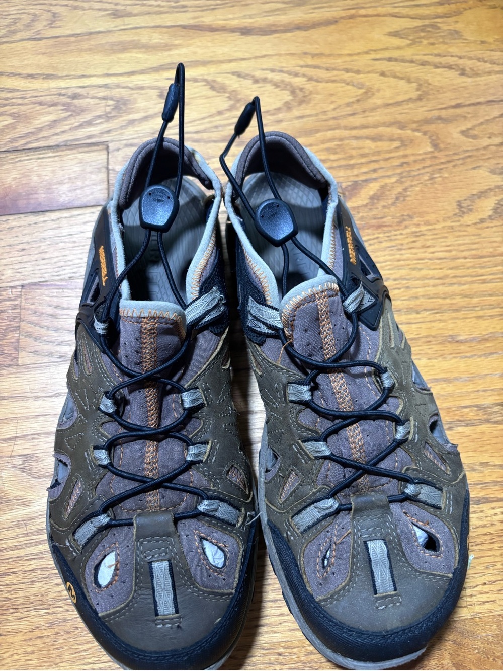 Merrell Olive Brown Men's Bungee Trail Sandals